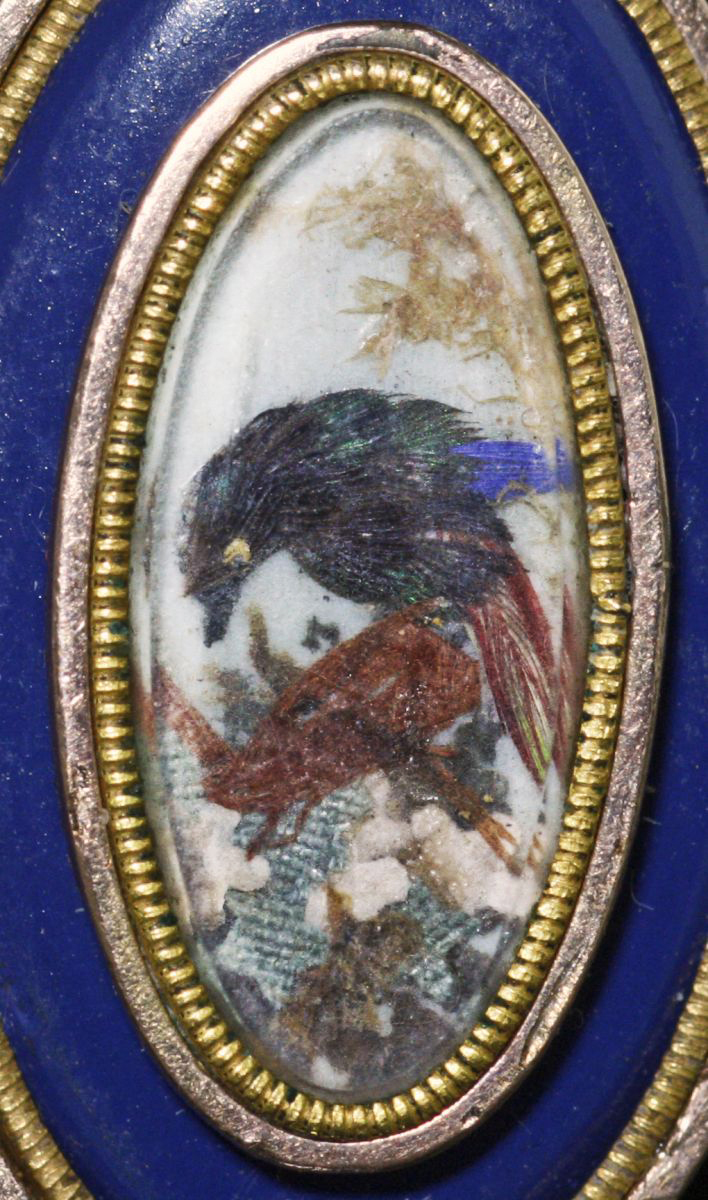 Antique Mughal アンティーク ムガル エナメル 鳥モチーフ リング